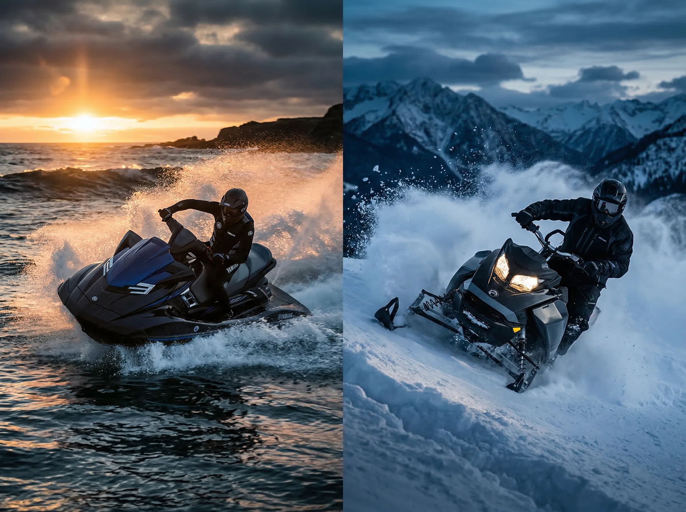 Гидроциклы и снегоходы